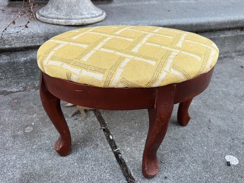 Vintage upholstered vanity - vintage,