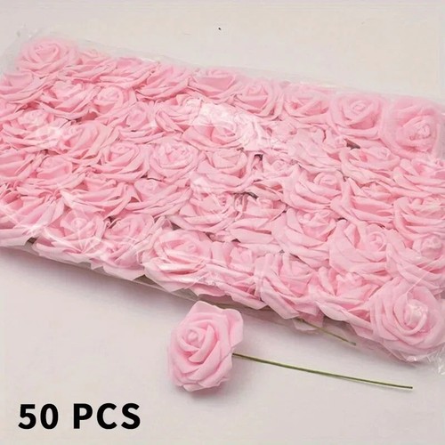 50pcs artificial foam rose - artificial,