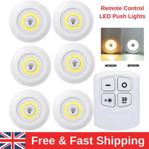 Remote control led push lights - led,