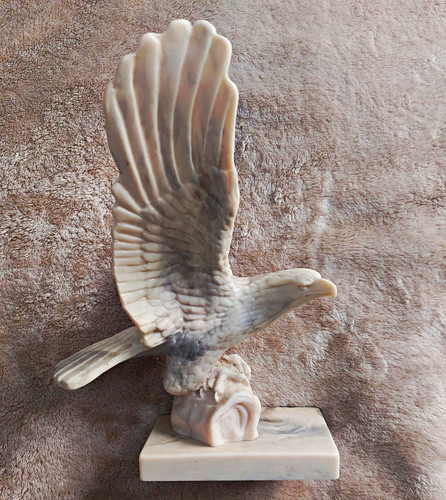 Pearlite marble craft eagle - marble,