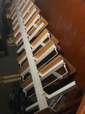 Heavy , well constructed space saver, paddle  stairs 