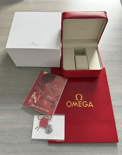 Omega red single watch - omega,