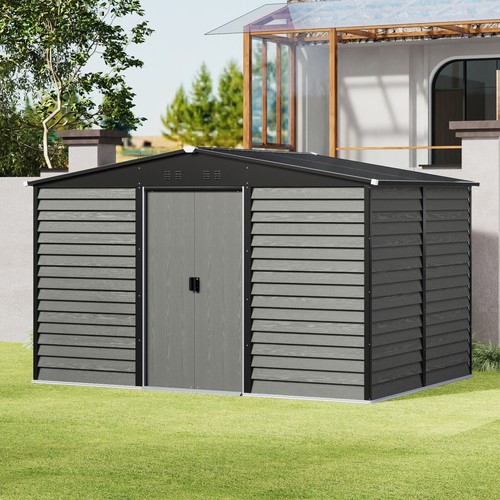 Metal garden shed 8x7ft - shed, 10x8ft