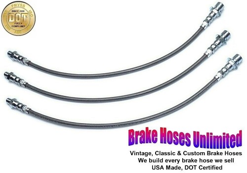 Stainless brake hose set - stainless,