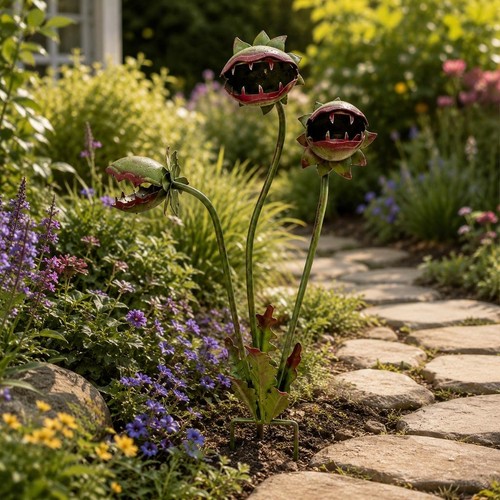 Metal carnivorous plant garden - metal,