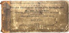 1834 COLES POCKET PSALM HYMN