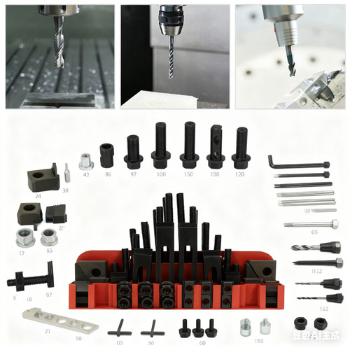 58pcs slot clamp kit m10 - 58pcs, t-slot