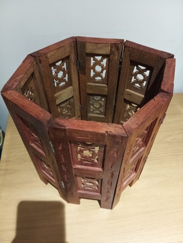 Vintage small carved wooden