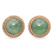 Vintage 14k Yellow Gold Green