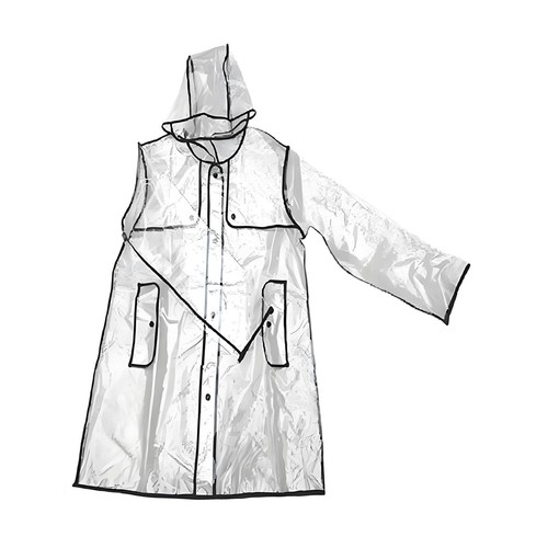 Super transparent raincoat - super,