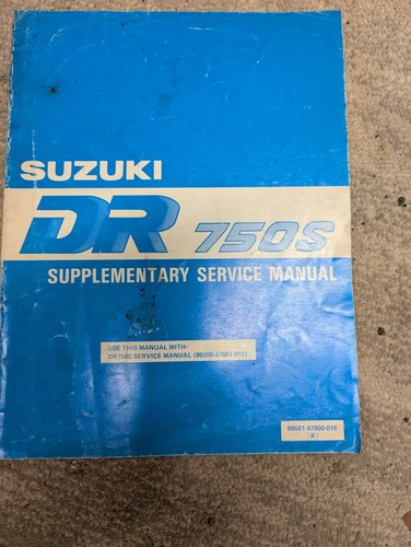 Genuine suzuki dr750s 1989 - suzuki,