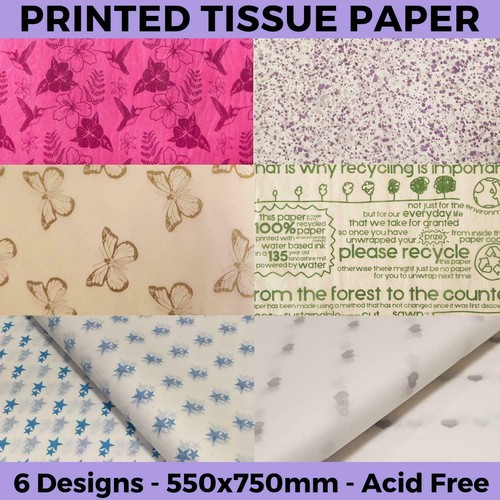 Printed tissue paper acid free - acid,