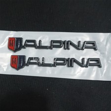 2x Matte ALPINA Black Metal