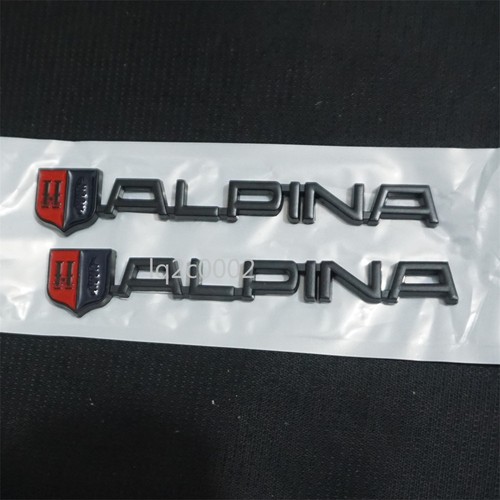 Matte alpina black - 2x, metal