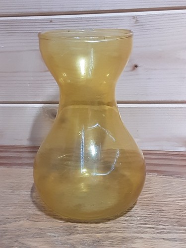 Vintage pale yellow glass - a,
