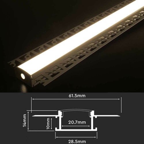 Plaster led aluminium - plaster‑in,