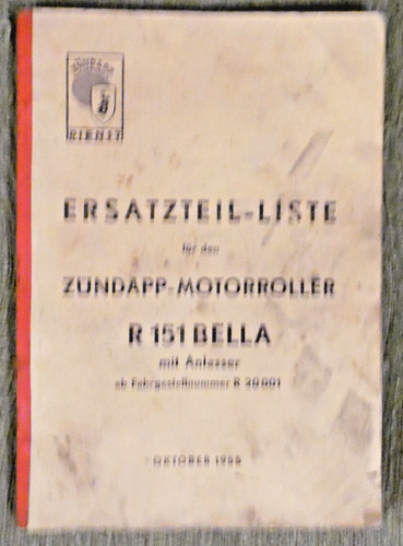 Ersatzteilliste für den