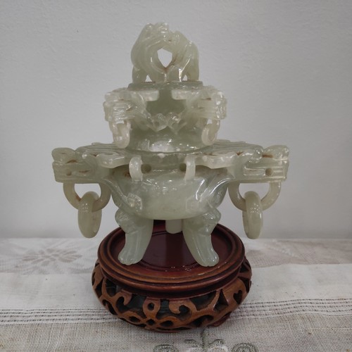 Vintage chinese carved jade - vintage,