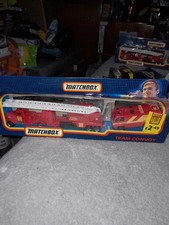 MATCHBOX TEAM CONVOY TC1 FIRE SET PETERBILT FIRE ENGINE & COMMAND VEHICLE MIB