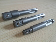 1/4" 3/8" 1/2" SDS Socket Adaptor Set for Impact Drill Bosch Makita Dewalt Ryobi