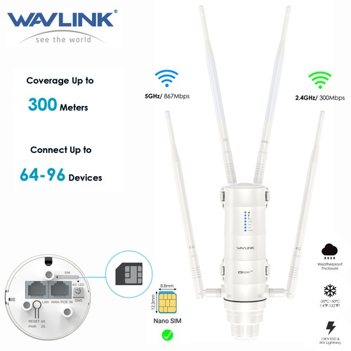 Wavlink lte ac1200 outdoor - ac1200,