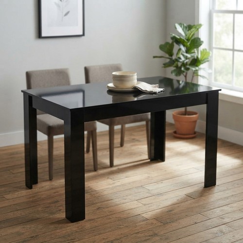 Sleek 120cm high gloss dining - high,