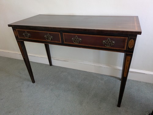 Edwardian desk with inlay - ,