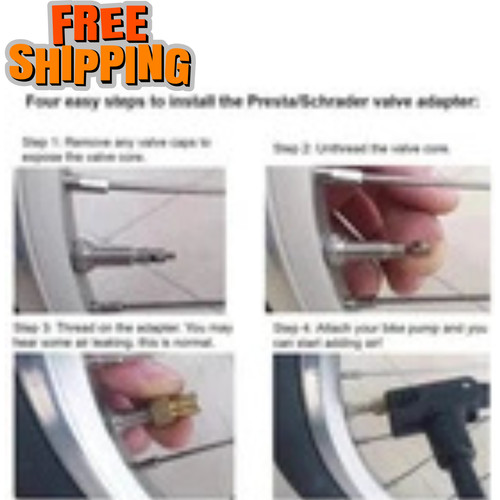 Brass adaptor presta - x, to