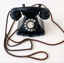 Vintage 1930s GPO 232 Bakelite Pyramid Telephone Art Deco Rotary Dial