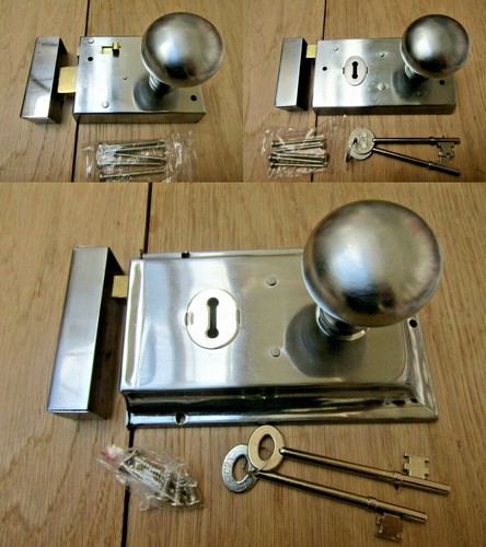Rim lock door - door, knob