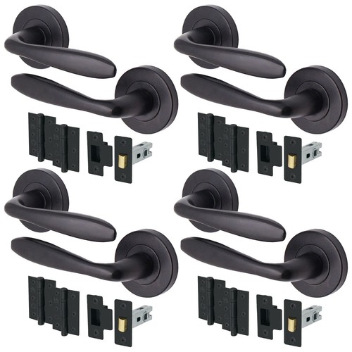 Black internal door - black,
