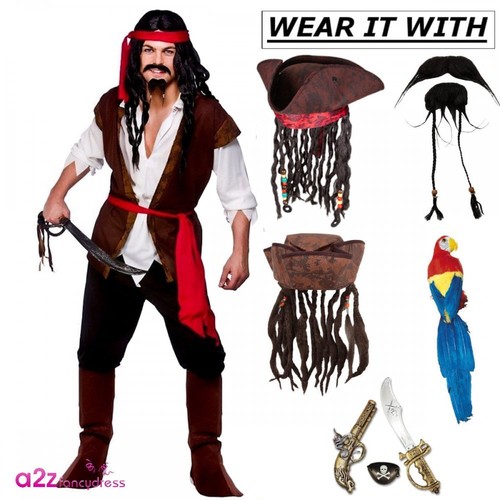 Adult caribbean pirate jack - adult,