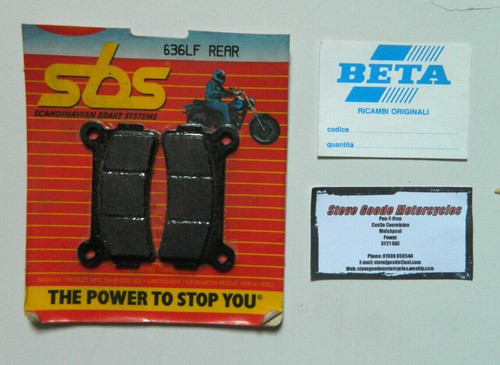 Beta trials rear brake pads - trials,