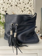 Borse In Pelle Navy Leather