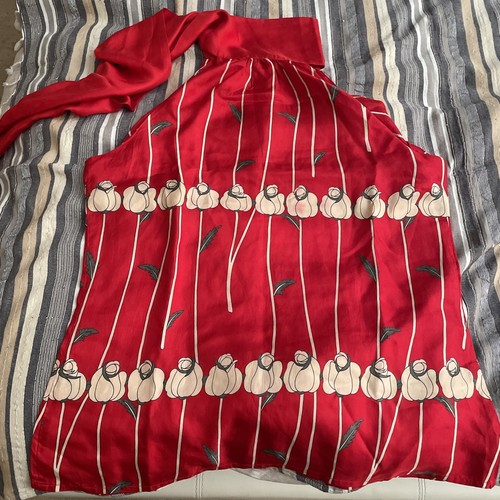 Zara women red top - red, size