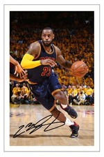 LEBRON JAMES CLEVELAND CAVALIERS AUTOGRAPH SIGNED PHOTO PRINT BASKETBALL
