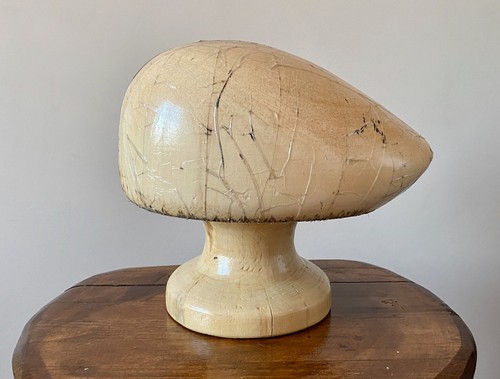 Wooden millinery hat block - hat,