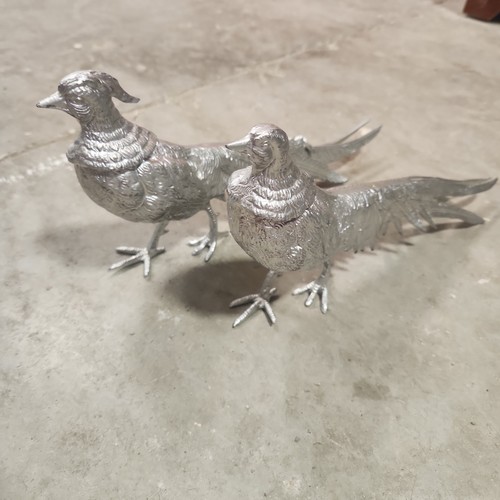 Italian silver plated pheasant - silver,