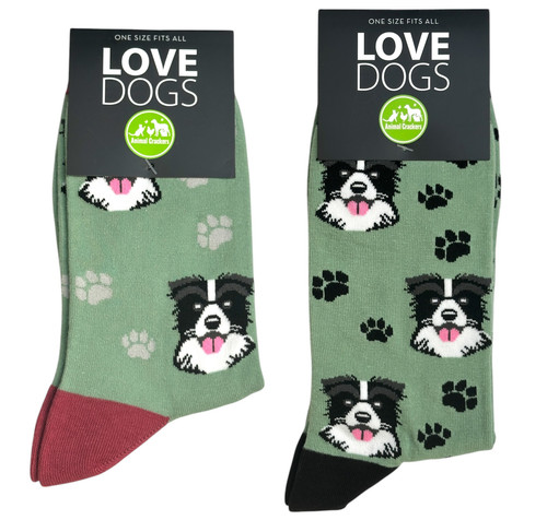 Border collie socks womens - border,