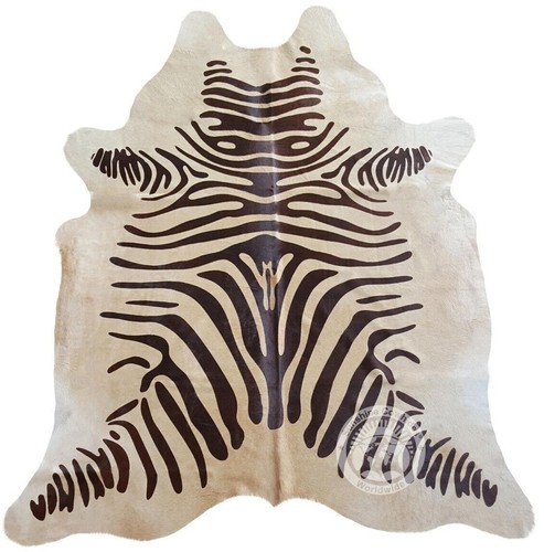 Real cowhide rug printed - real,