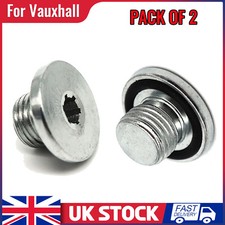 2pc Engine Sump Plug Oil Drain Screw For Vauxhall ASTRA G H J CORSA VECTRA COMBO