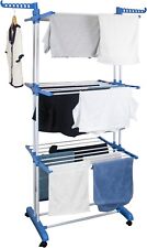 Clothes Airer Clothes Drying Rack Extra Large 4 Tier Clothes Drying Rail Folding