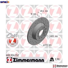 2x BRAKE DISC 600.3241.52 FOR