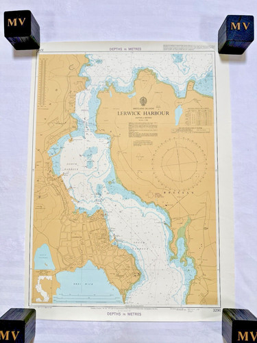 Vintage admiralty chart - vintage,