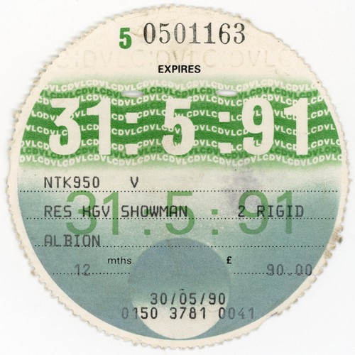 Revenue car tax - gb,