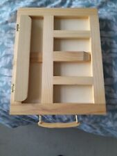 Artists Wooden Table Top Folding Easel & Draw store for Brushes etc Box