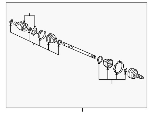 Genuine honda drive shaft - genuine,