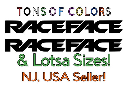 Two race face die cut - two, vinyl