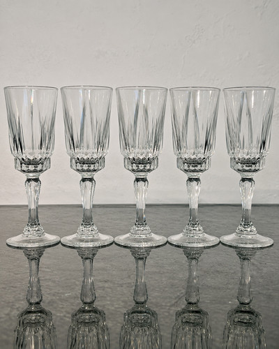 Cut crystal liqueur - liqueur, glasses