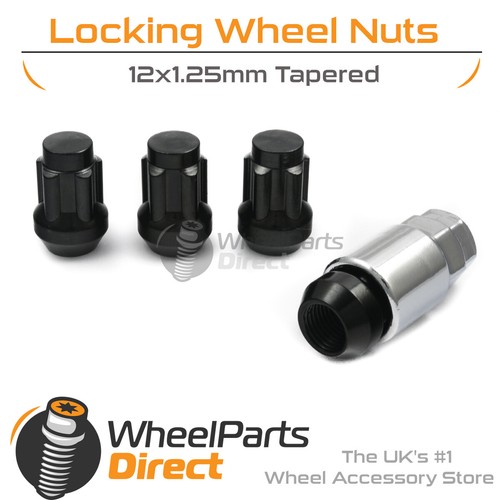 Black 12x1 lock - 12x1.25,